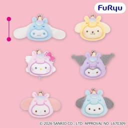 サンリオキャラクターズ ミルキーボア ユニコーンフェイスがま口ポーチ