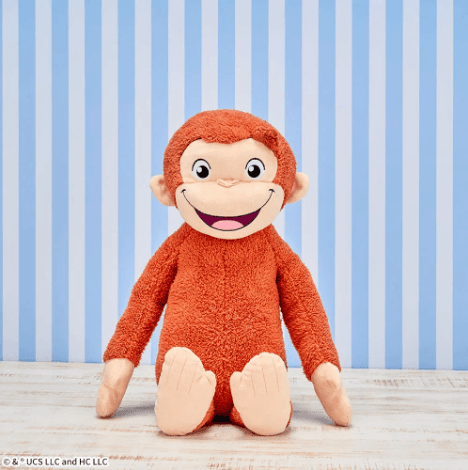 おさるのジョージ スーパーラージぬいぐるみ にっこり