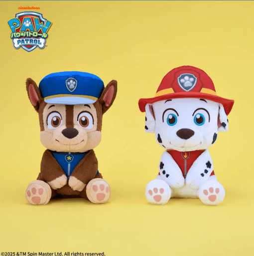 パウ・パトロール ちょこんとおすわり Lぬいぐるみ“チェイス/マーシャル”