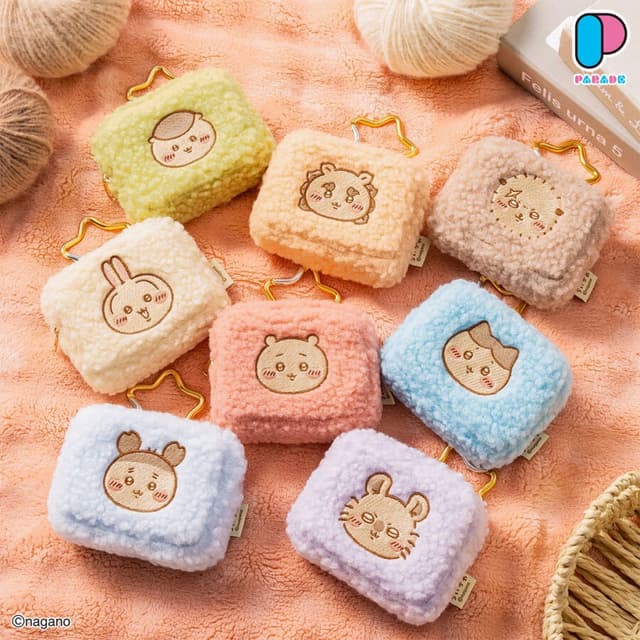 ちいかわカラビナつきもこもこポーチ