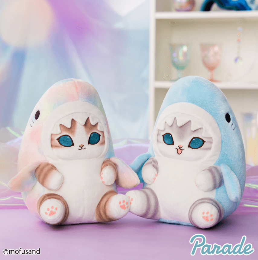 mofusandパステルサメにゃんBIGぬいぐるみ