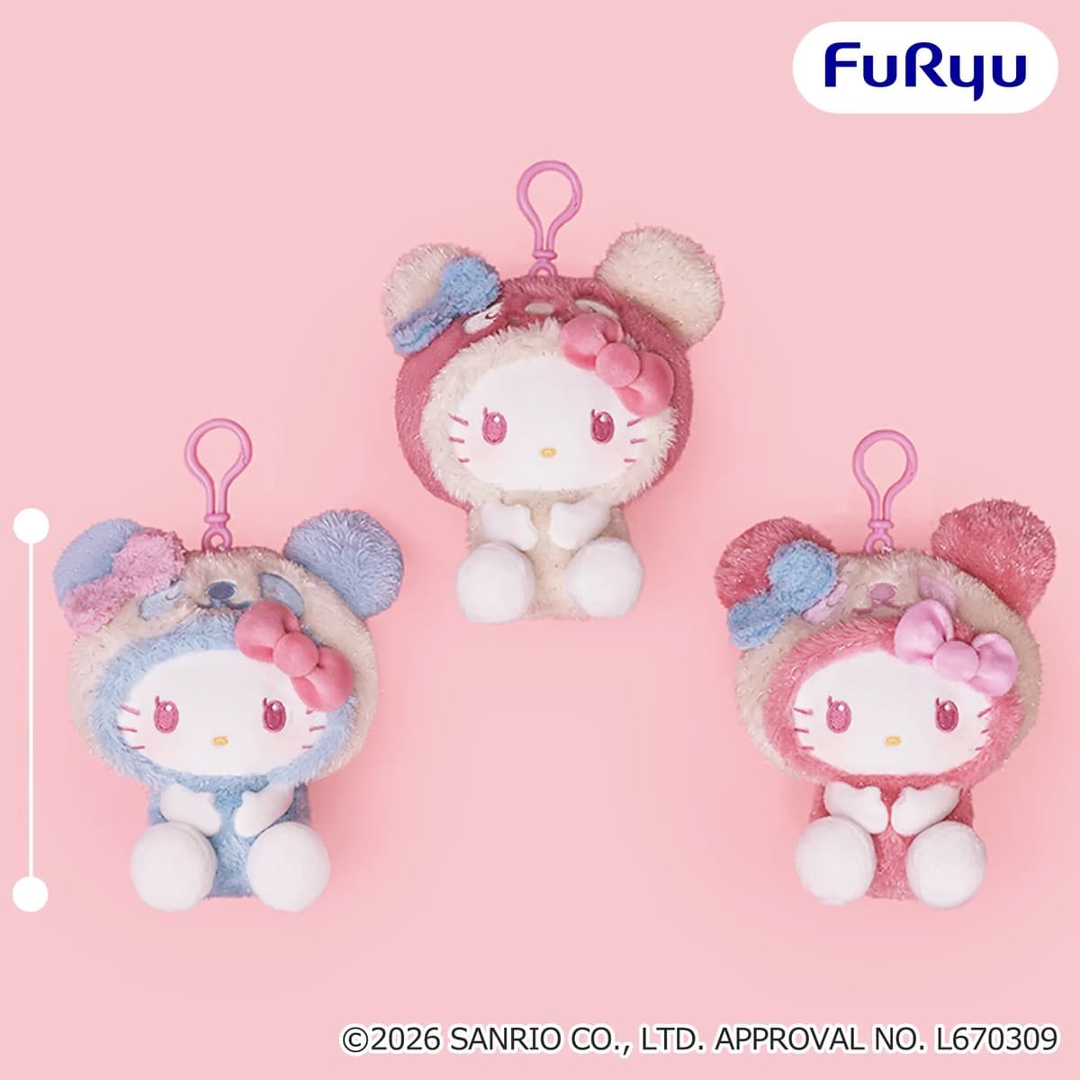 パンダ ハローキティ くりっぴぃ ぬいぐるみ~おめかしキラキラパンダ~
