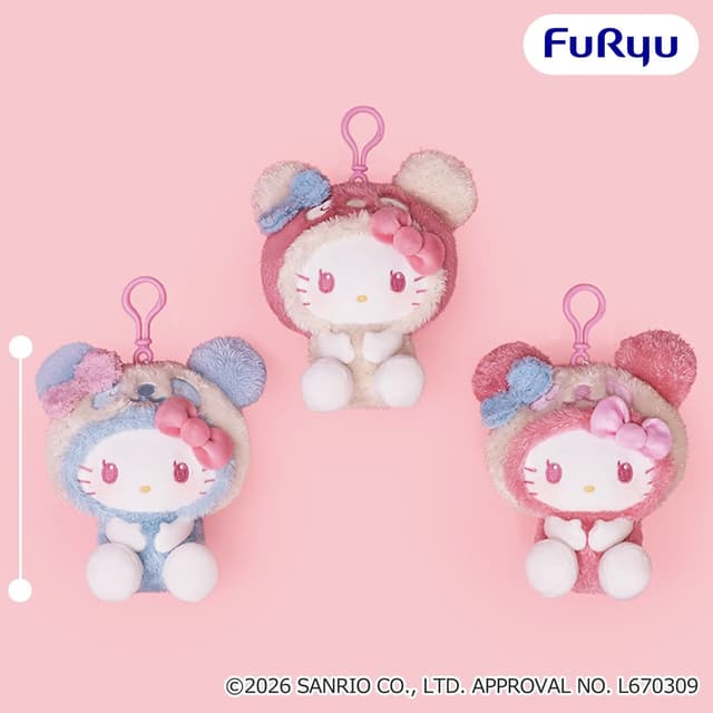 パンダ ハローキティ くりっぴぃ ぬいぐるみ~おめかしキラキラパンダ~