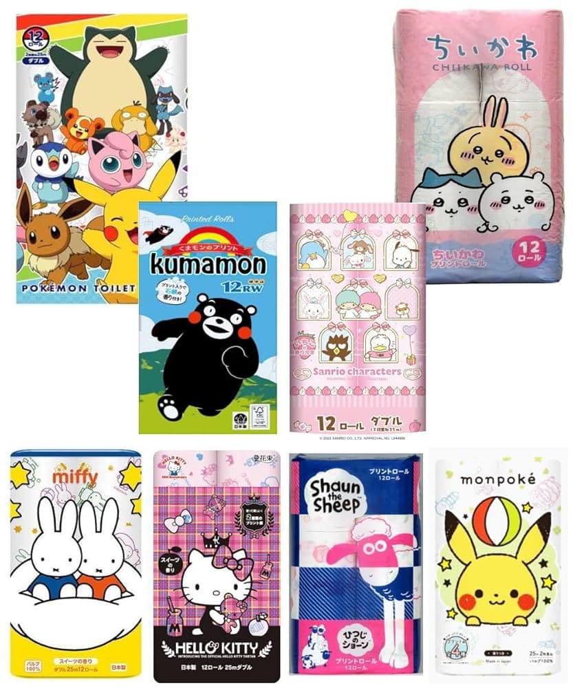 キャラクタートイレロール各種