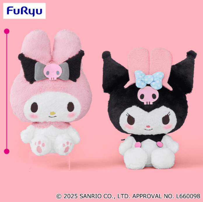 マイメロディ・クロミ おそろいカチューシャBIGぬいぐるみ