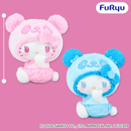 パンダ ハローキティ もこもこベイビーBIGぬいぐるみ