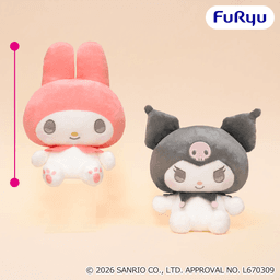 マイメロディ・クロミ きゅるりんBIGぬいぐるみ~赤ずきん&黒ずきん~