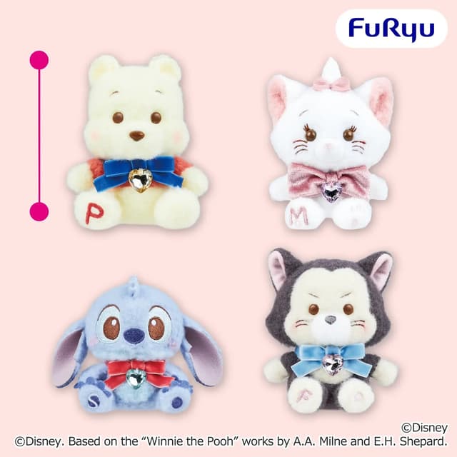 ディズニーキャラクター ミルキーボア ビジュー&リボンマスコット