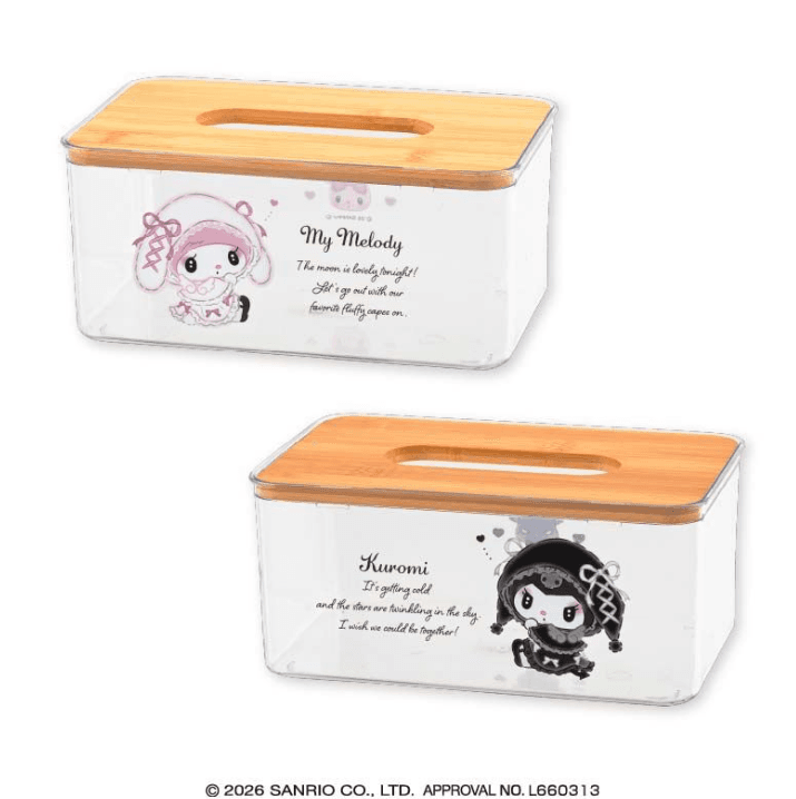 マイメロディ♡クロミ 月夜のメロクロクリアティッシュケース