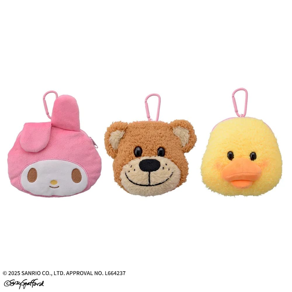 マイメロディ×Suzy's Zoo カラビナ付フェイスポーチ(EX)