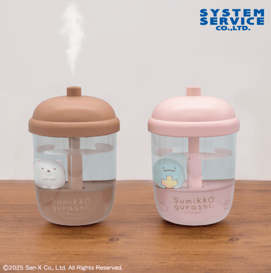 すみっコぐらし フィギュア付きドリンク型加湿器